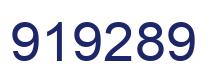 Number 919289 blue image