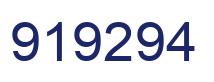 Number 919294 blue image