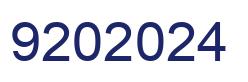 Número 9202024 imagen azul