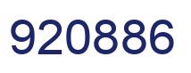 Number 920886 blue image
