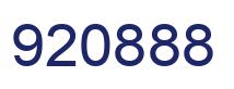 Number 920888 blue image