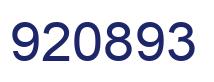 Number 920893 blue image