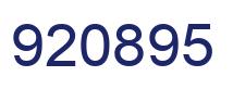 Number 920895 blue image