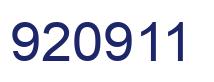 Number 920911 blue image
