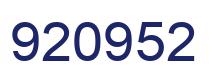Número 920952 imagen azul