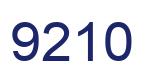 Número 9210 imagen azul