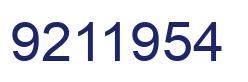 Number 9211954 blue image