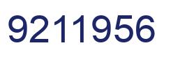 Number 9211956 blue image