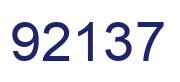 Number 92137 blue image