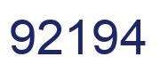 Número 92194 imagen azul