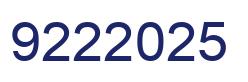 Número 9222025 imagen azul