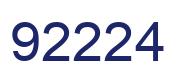 Number 92224 blue image