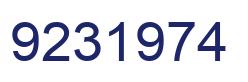 Número 9231974 imagen azul