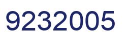 Number 9232005 blue image