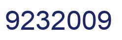 Number 9232009 blue image
