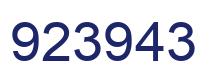Número 923943 imagen azul