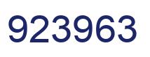 Number 923963 blue image