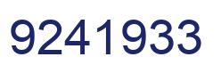 Number 9241933 blue image