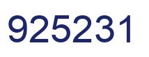 Número 925231 imagen azul