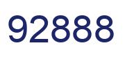 Number 92888 blue image
