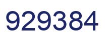 Número 929384 imagen azul