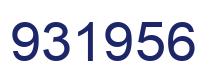 Number 931956 blue image