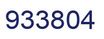 Number 933804 blue image