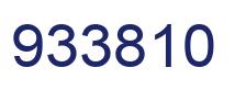 Number 933810 blue image