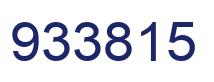 Number 933815 blue image