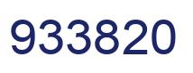 Number 933820 blue image