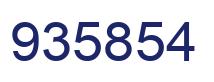 Number 935854 blue image