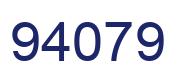 Number 94079 blue image