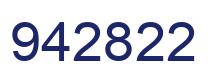 Number 942822 blue image