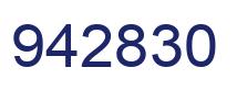 Number 942830 blue image