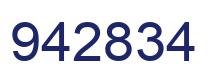 Number 942834 blue image