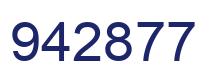 Number 942877 blue image