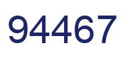 Number 94467 blue image