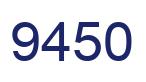 Number 9450 blue image