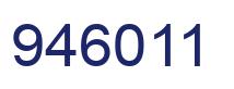 Number 946011 blue image