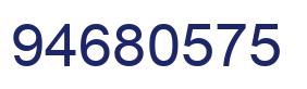 Number 94680575 blue image