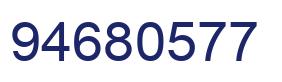 Number 94680577 blue image
