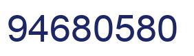 Number 94680580 blue image