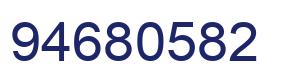 Number 94680582 blue image