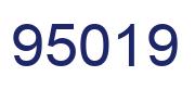Number 95019 blue image