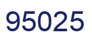 Number 95025 blue image