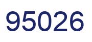 Number 95026 blue image