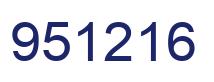Número 951216 imagen azul