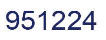 Number 951224 blue image
