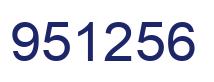 Número 951256 imagen azul