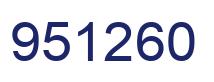 Número 951260 imagen azul